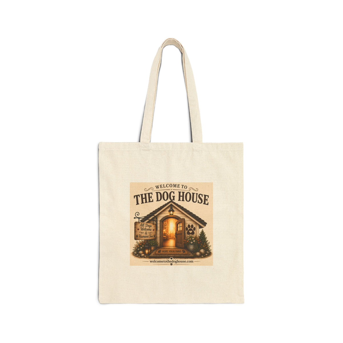 Today's Pawsibilities™ – JOY Canvas Tote Bag | Bella Inspirational Dog Tote | Reusable Dog Lover Gift Bag
