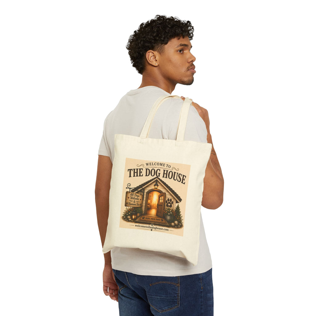 Today's Pawsibilities™ – Believe Cotton Canvas Tote Bag | Inspirational Tote | Dog Lover Gift