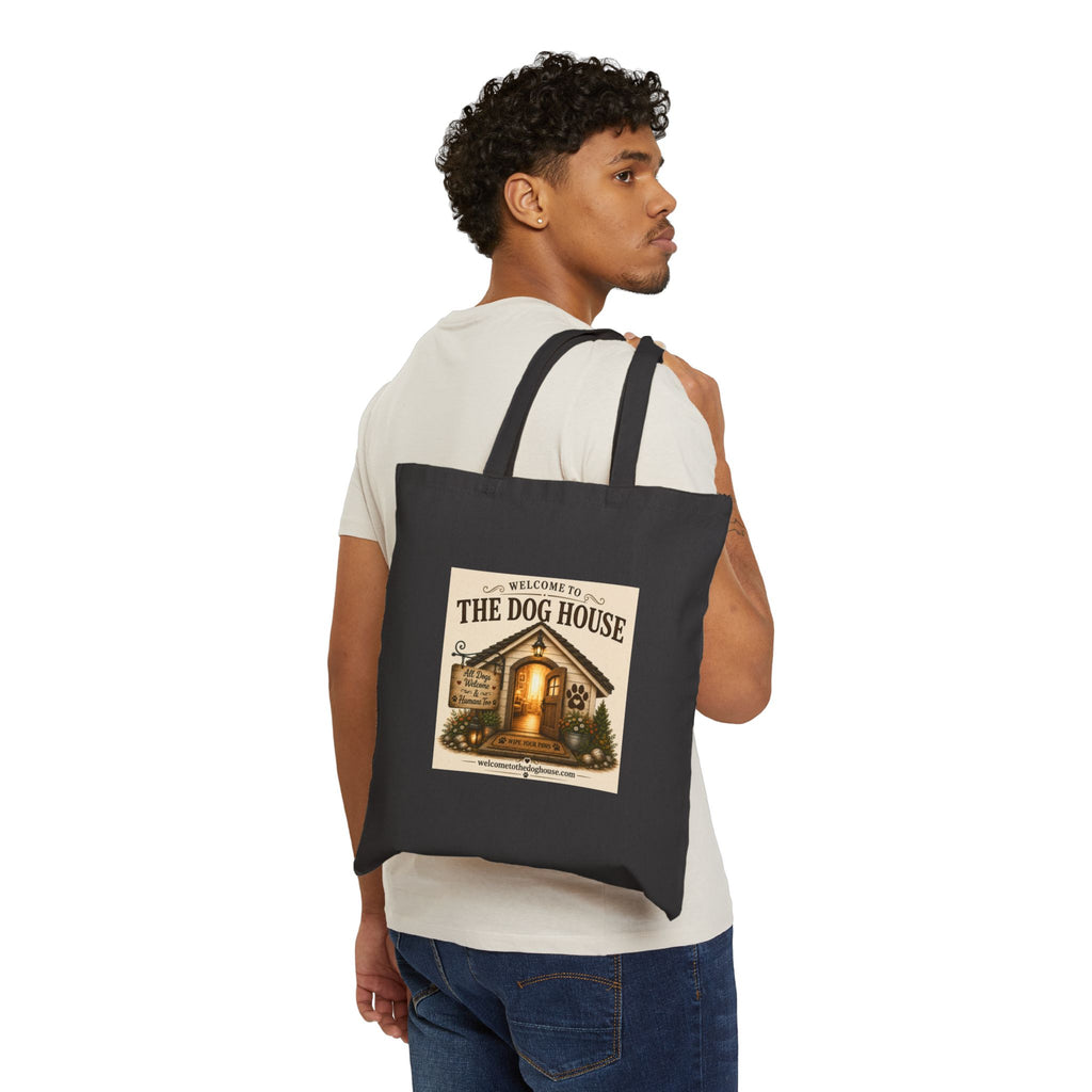 Today's Pawsibilities™ – COURAGE Canvas Tote Bag | Abbie Inspirational Dog Tote | Reusable Dog Lover Gift Bag